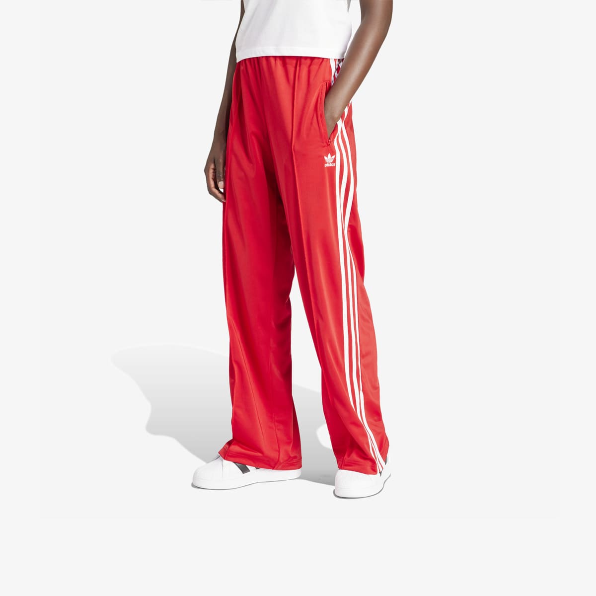 adidas Firebird Loose Pants Tracksuit Bottoms 'Red'